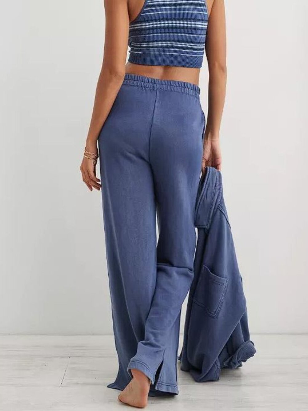 AERIE Women's Spring Street Skater Pant Size XL In Navy - Picture 3 of 8